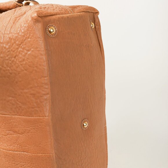 Yves Saint Laurent Easy Tan-Pebbled-Leather Handbag - Picture 5 of 14